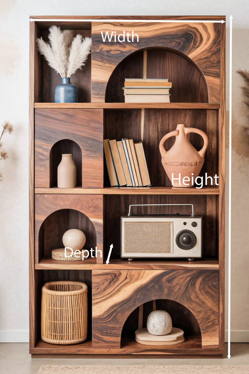 Modern Arch Bookshelf For Living Room Or Office Kitchnce