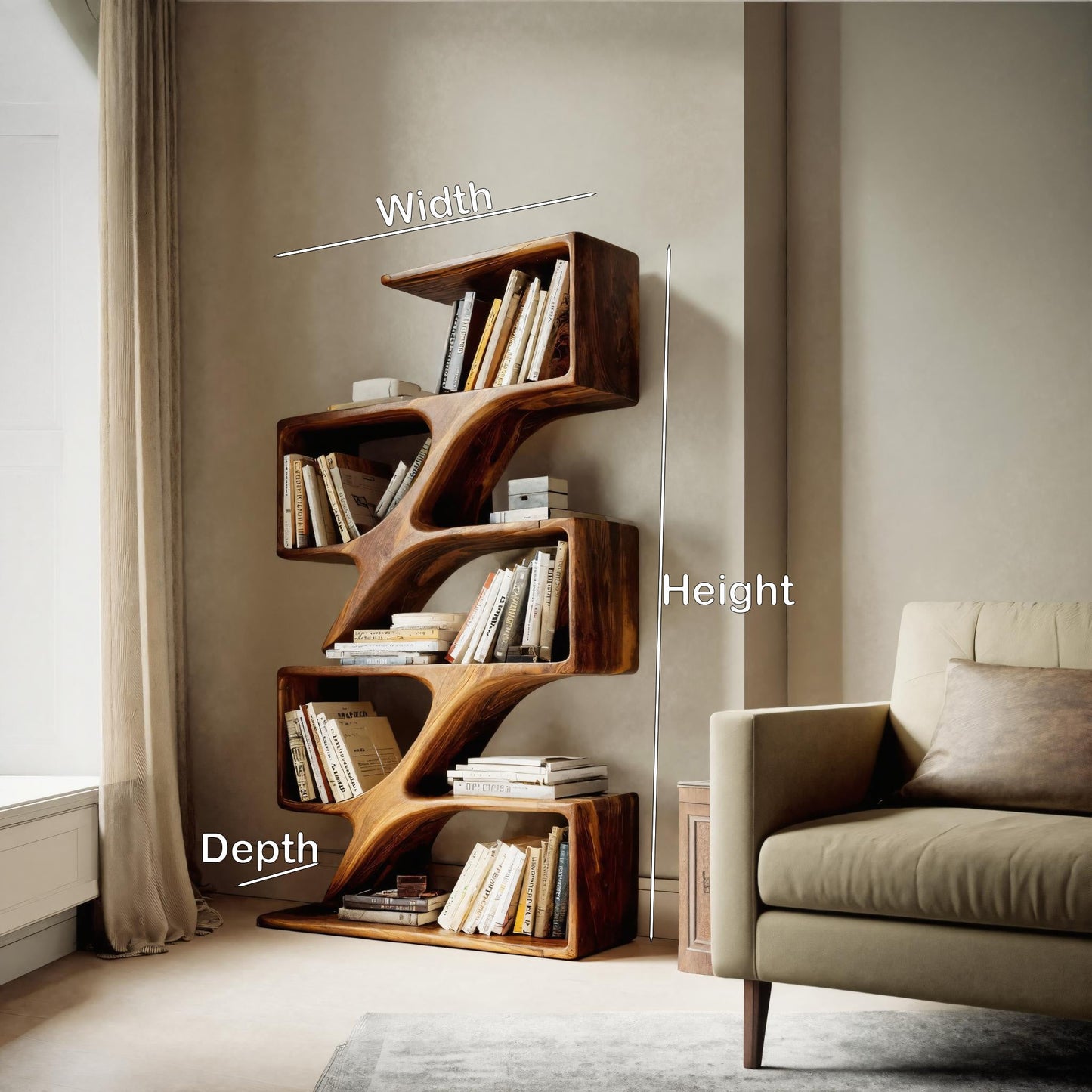 Modern Wall Shelf For Living Room Or Bedroom Kitchnce
