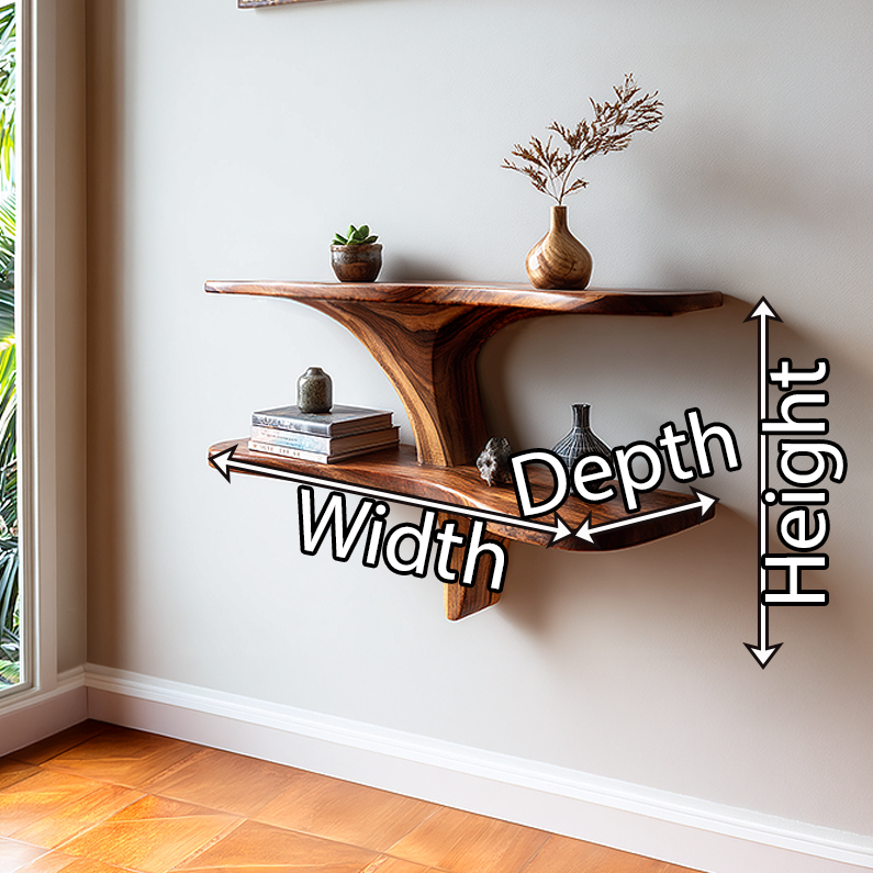 Minimal Floating Shelf with Clean Linear Form