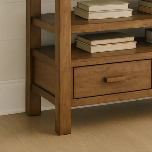 Handcrafted Solid Wood Console Table – Modern Rustic Elegance Kitchnce