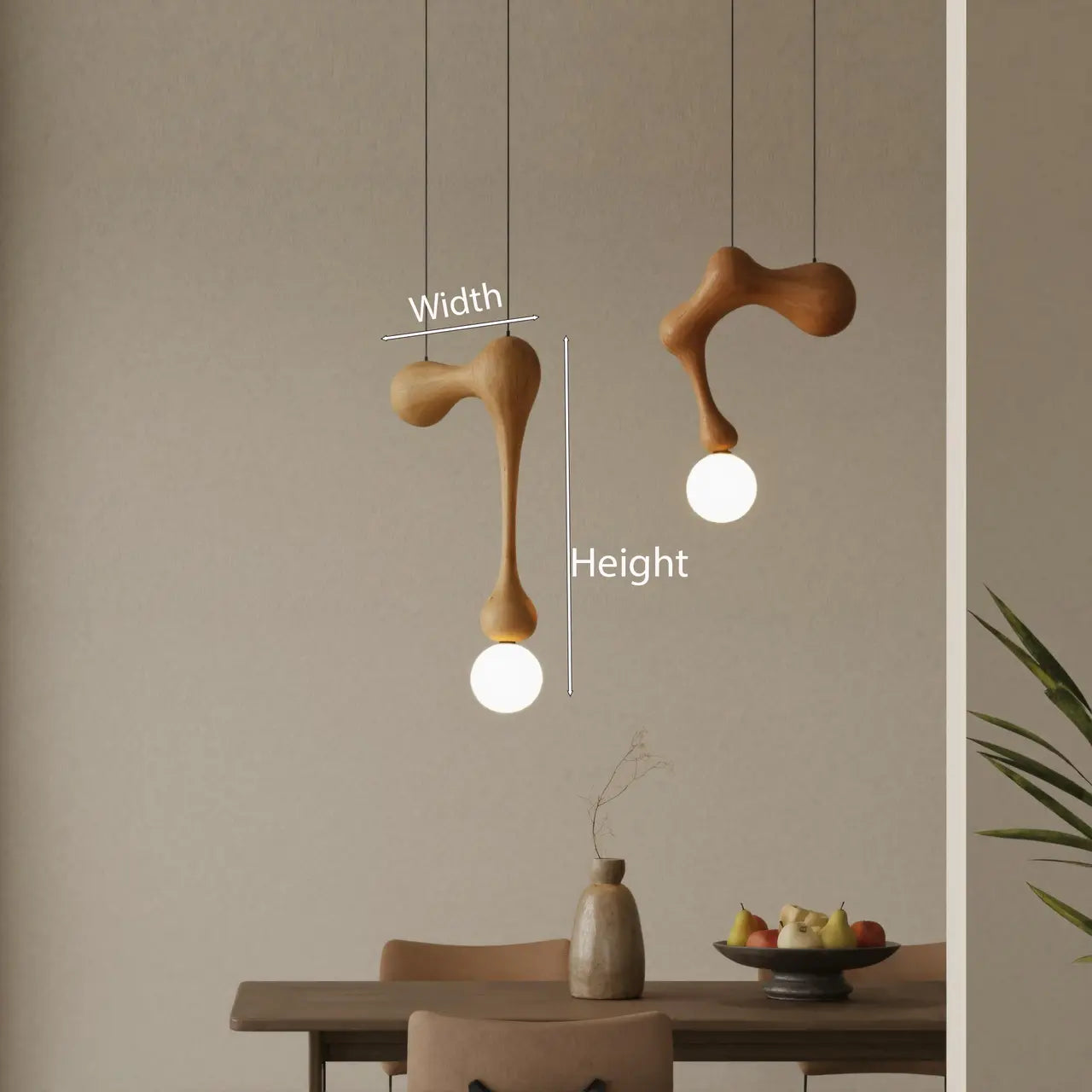Modern Organic Pendant Light With Sculptural Form For Dining Room Kitchnce