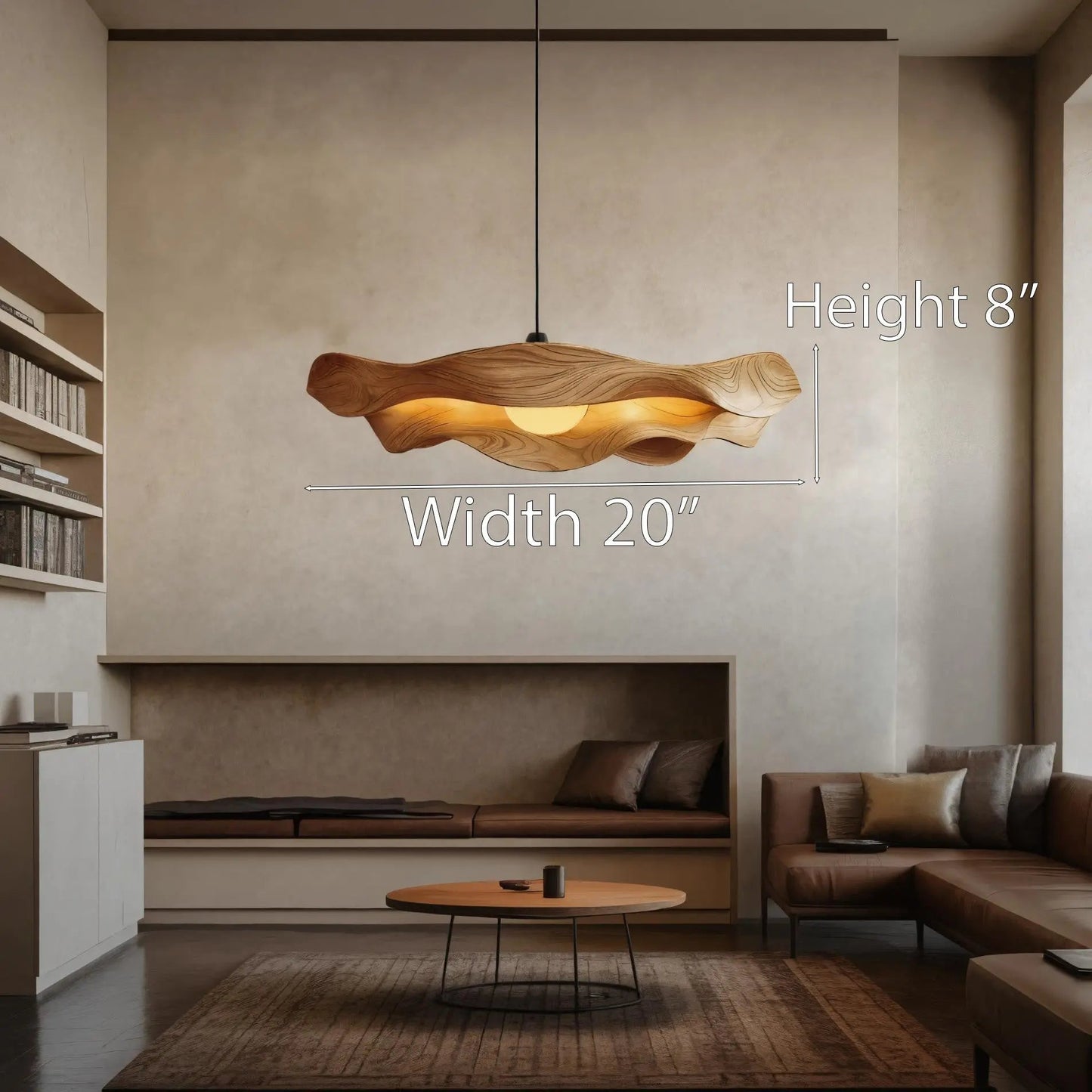 Modern Sculptural Pendant Light For Living Room Kitchnce