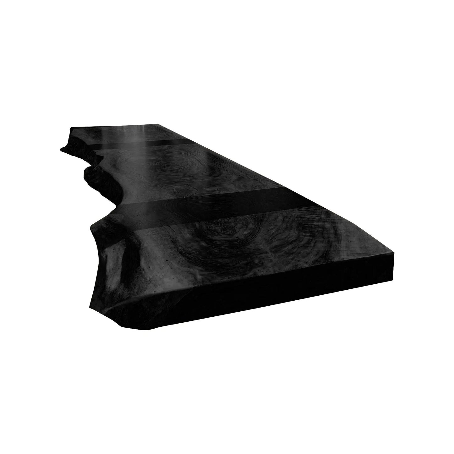 Auralis Live Edge Solid Wood Floating Desk Kitchnce