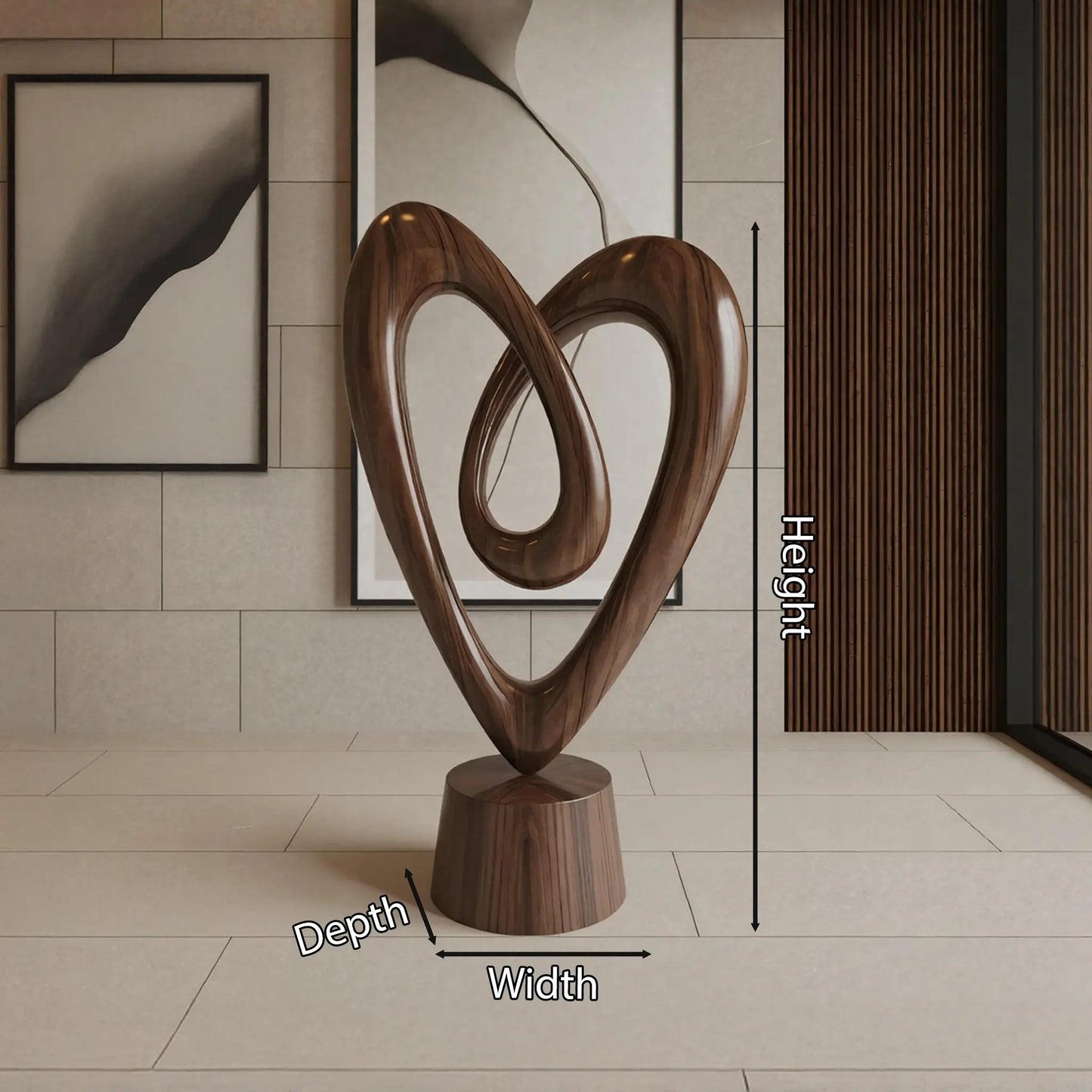 Rustic 3D Wood Art For Living Room Interior Wall Accent Kitchnce