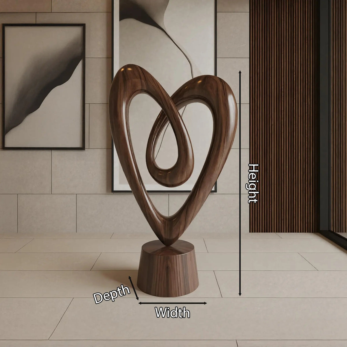 Rustic 3D Wood Art For Living Room Interior Wall Accent Kitchnce