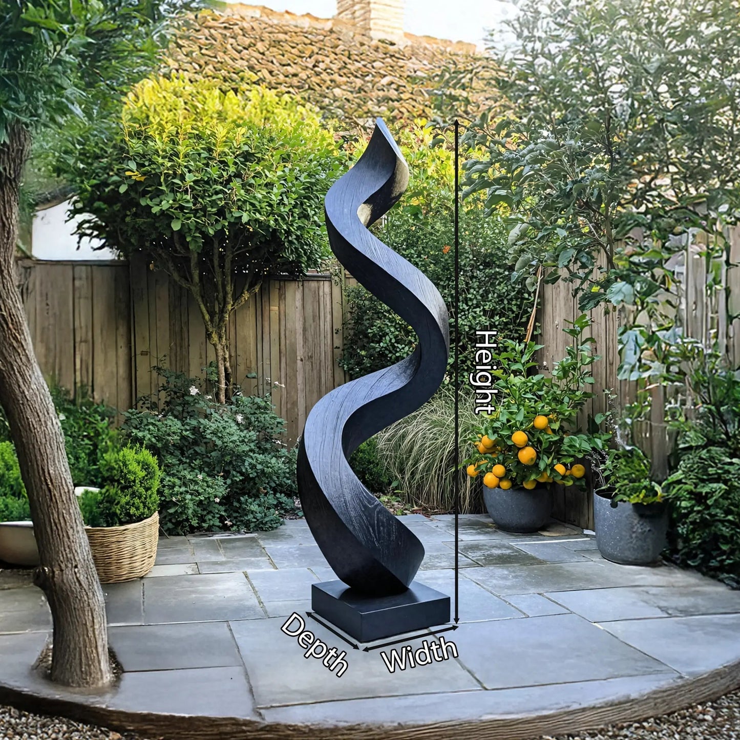 Mid Century Abstract Sculpture For Garden Wall Feature Kitchnce