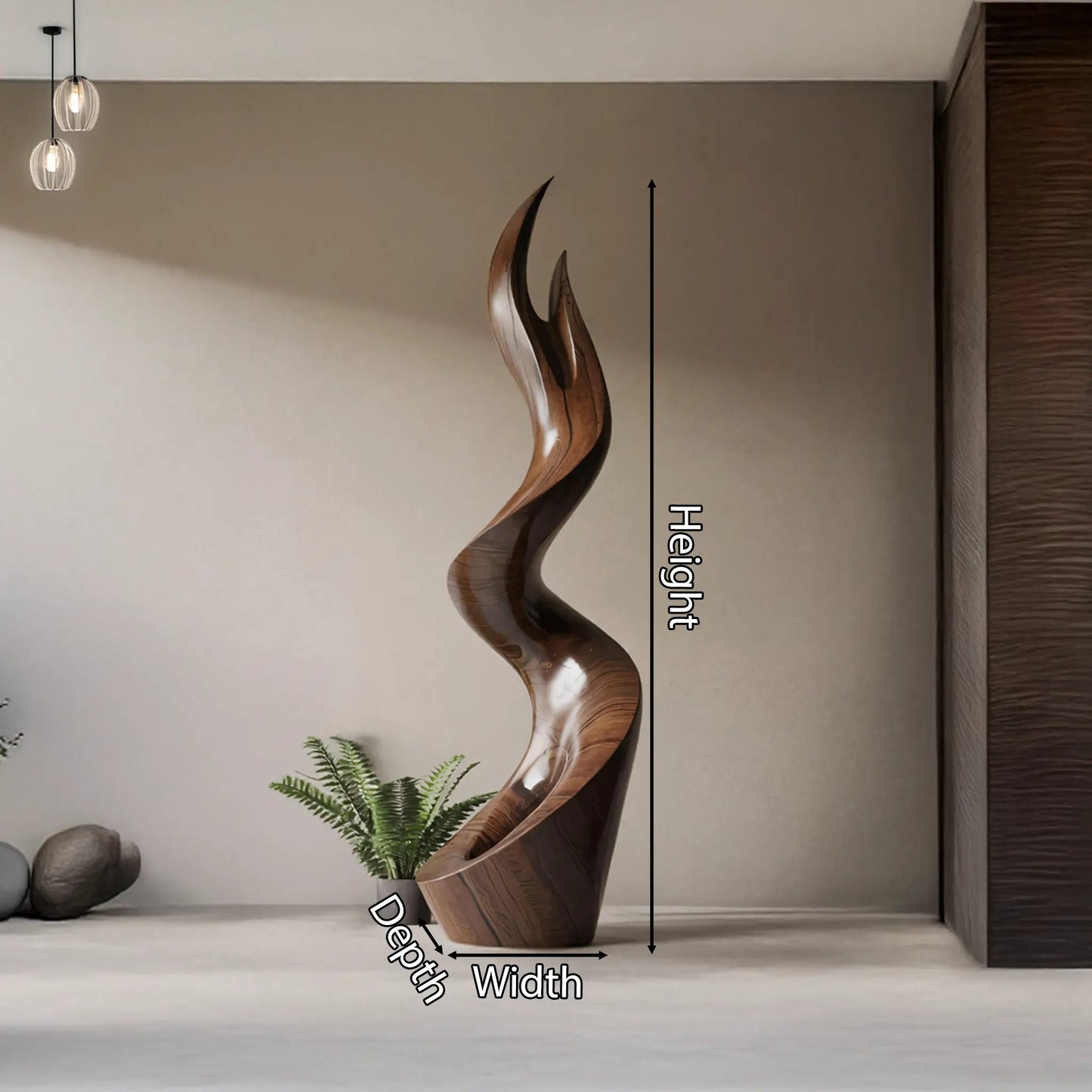 Mid Century Abstract Sculpture For Furniture Wall Art Kitchnce