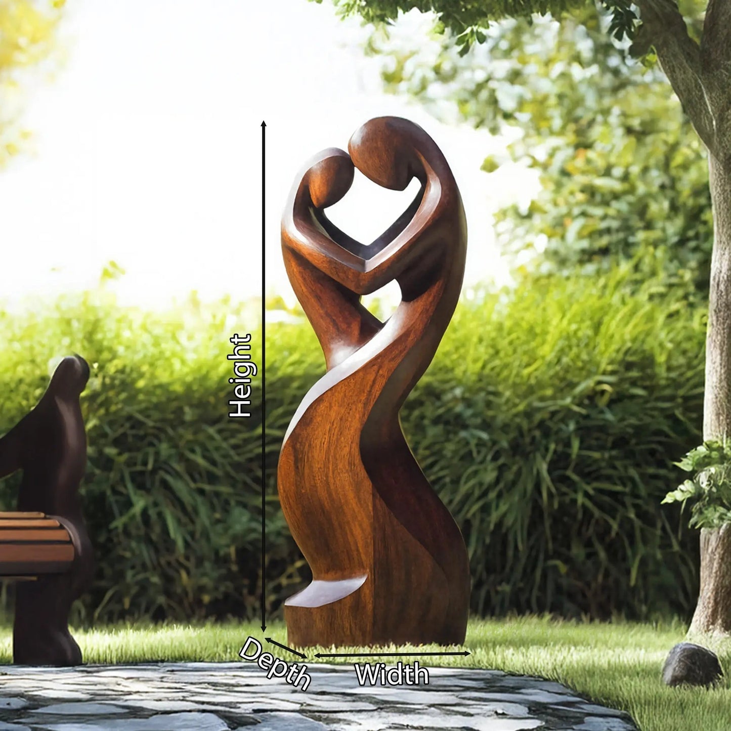 Handcrafted Abstract Sculpture For Furniture Wall Decor Kitchnce