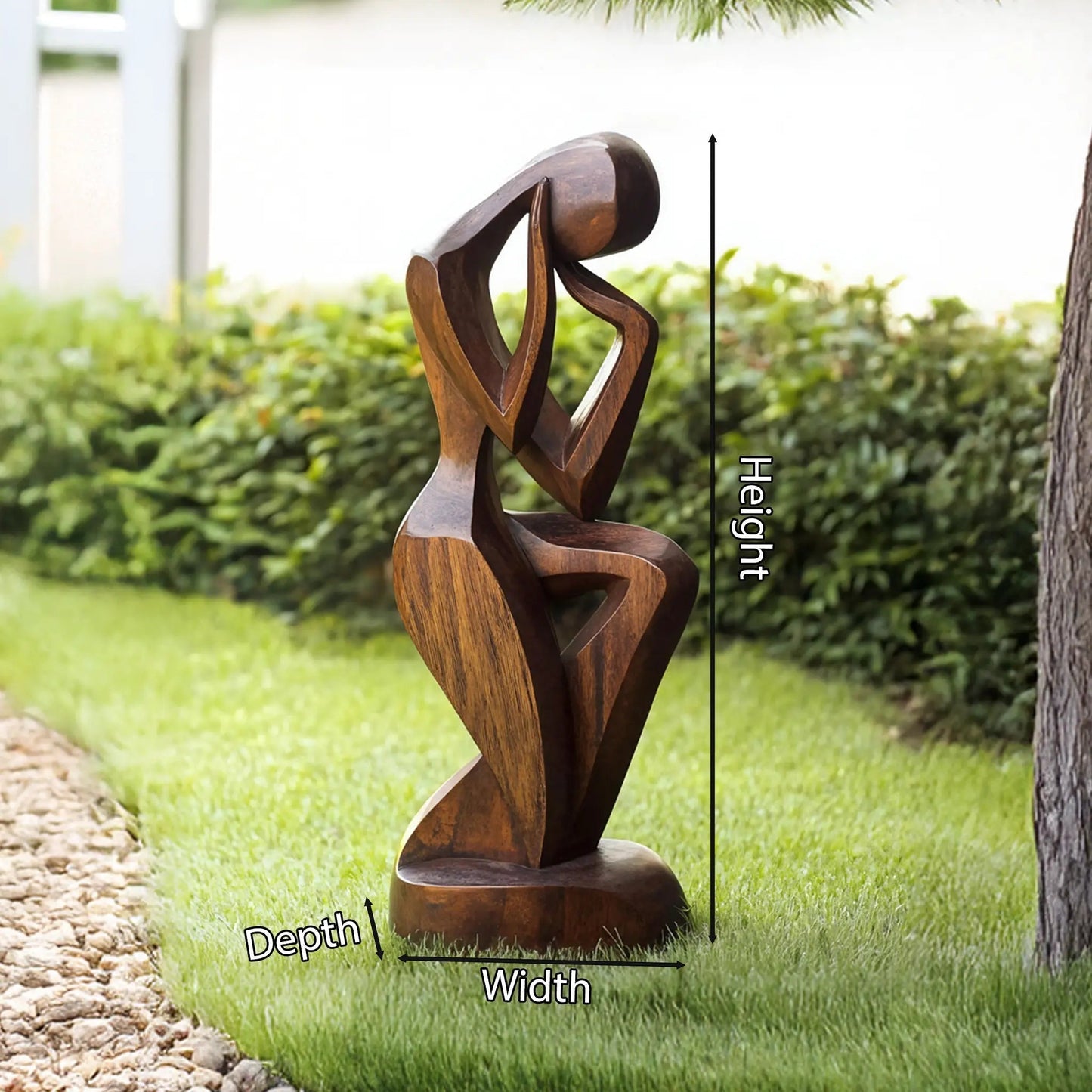 Farmhouse 3D Wood Art For Garden Accent Statement Piece Kitchnce