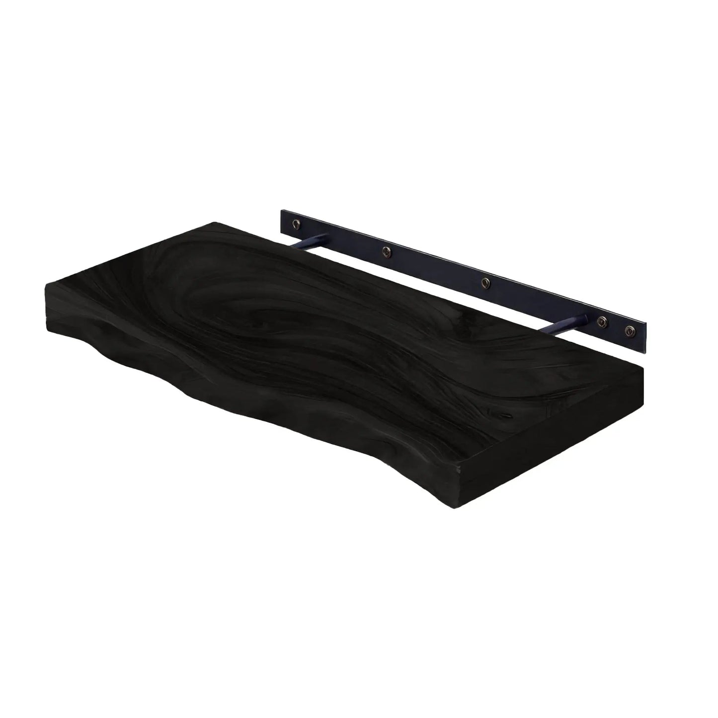 Driftedge Live Edge Solid Wood Floating Shelf Kitchnce