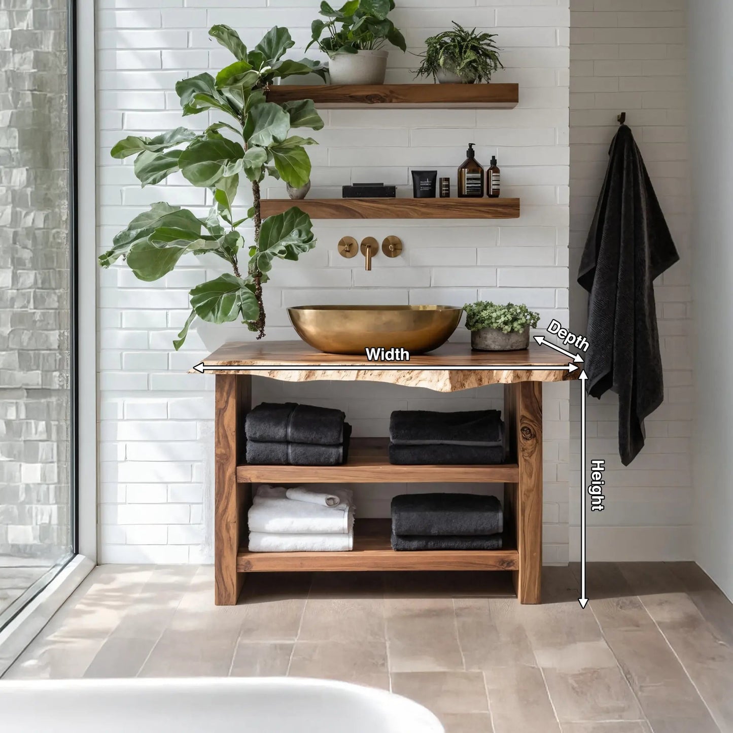 Farmhouse Wooden Vanity For Bathroom Furniture Setup Kitchnce