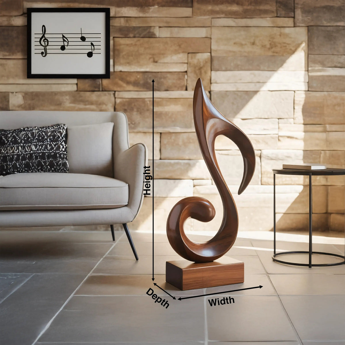 Mid Century Abstract Sculpture For Outdoor Garden Style Kitchnce