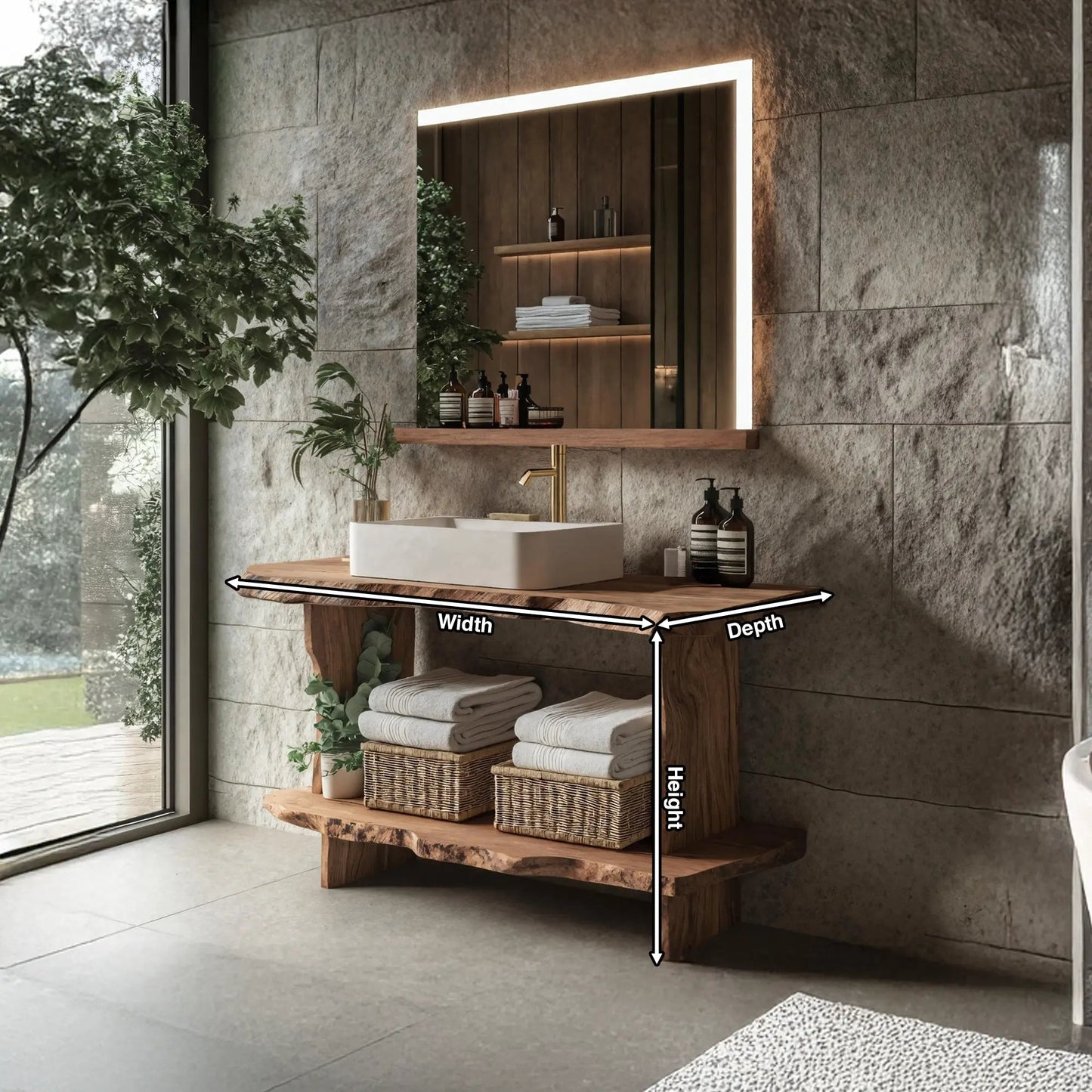 Mid Century Bathroom Cabinet For Elegant Bathroom Kitchnce