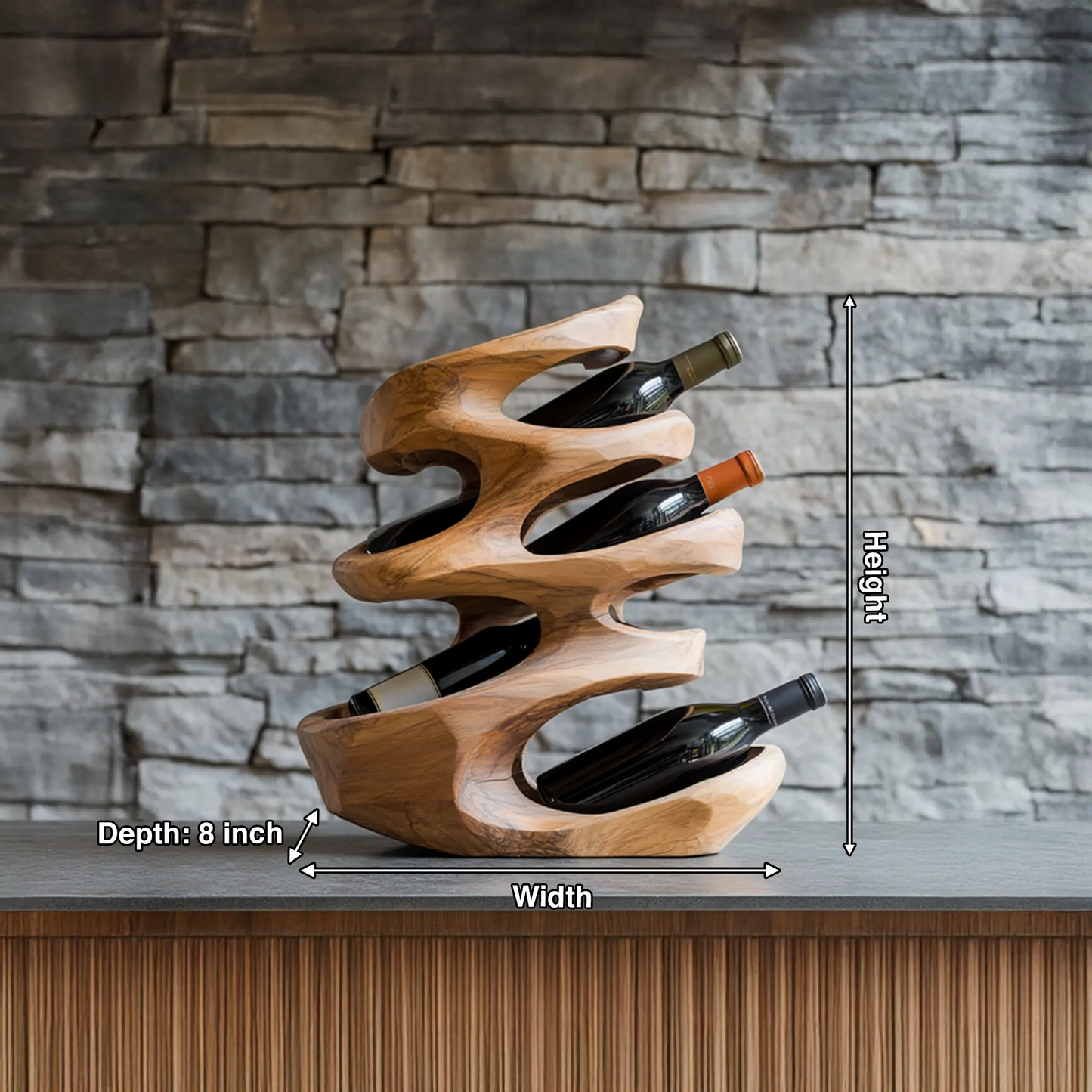 Farmhouse Wine Holder For Cozy Dining Room Kitchnce