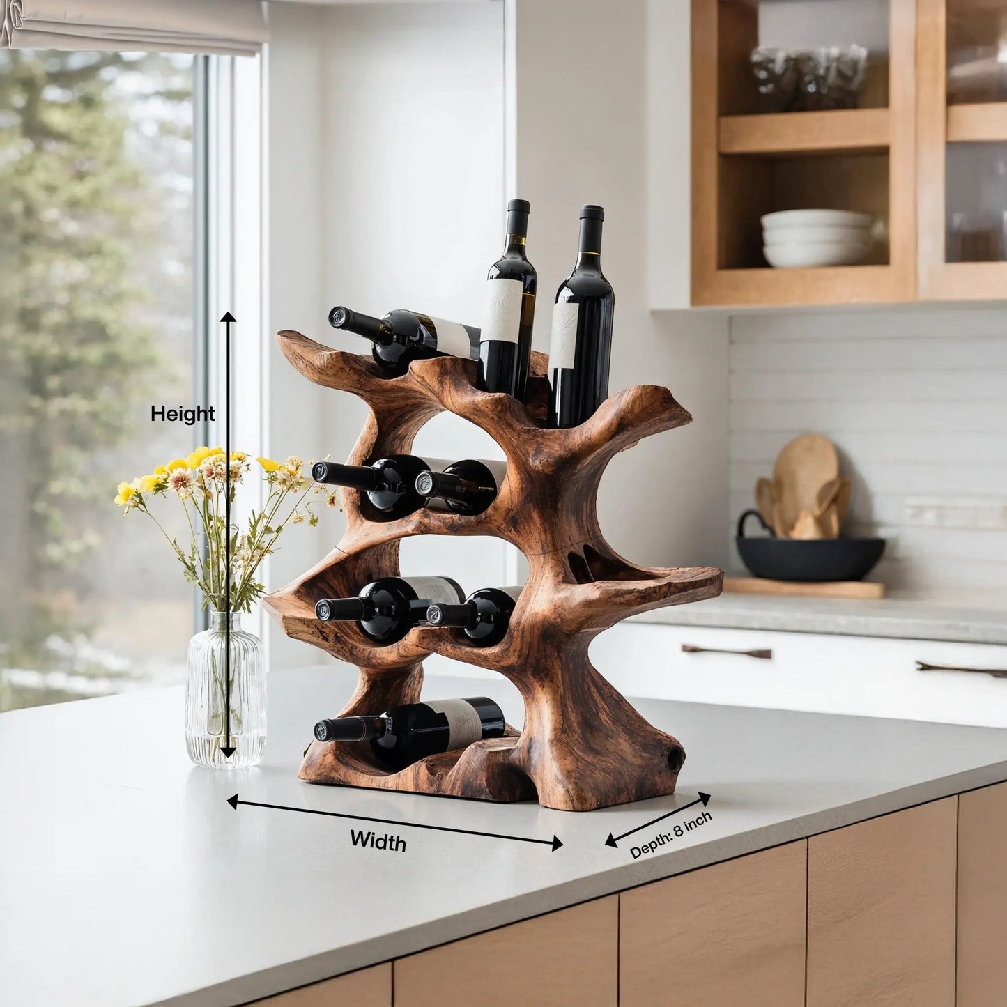 Farmhouse Wine Holder For Kitchen Rustic Wall Design Kitchnce