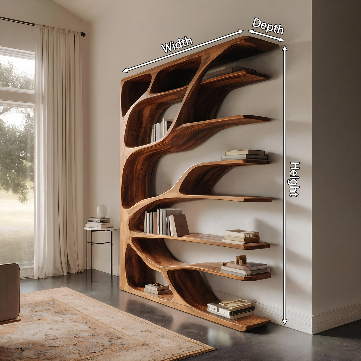 Modern Statement Bookshelf For Home Interiors Decor Kitchnce