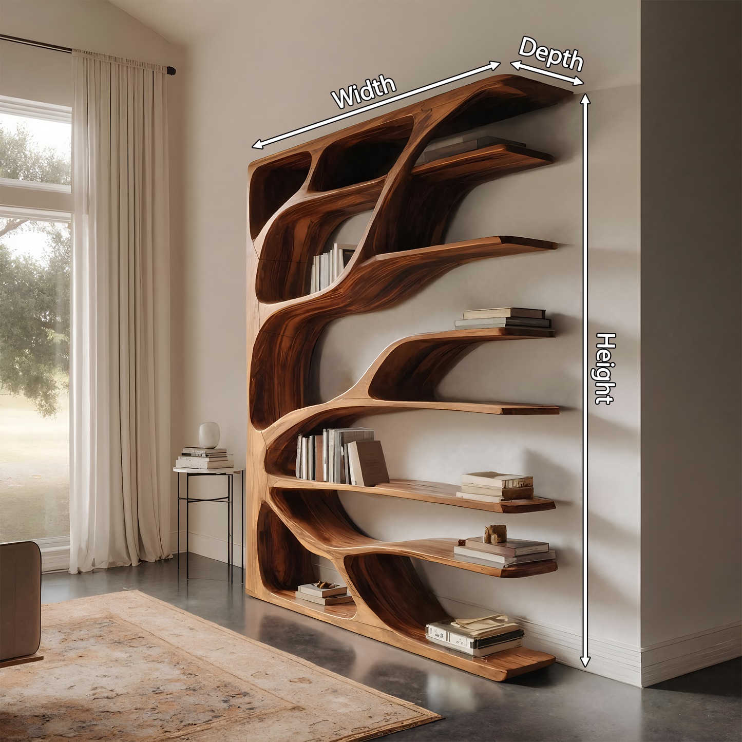 Modern Statement Bookshelf For Home Interiors Decor Kitchnce