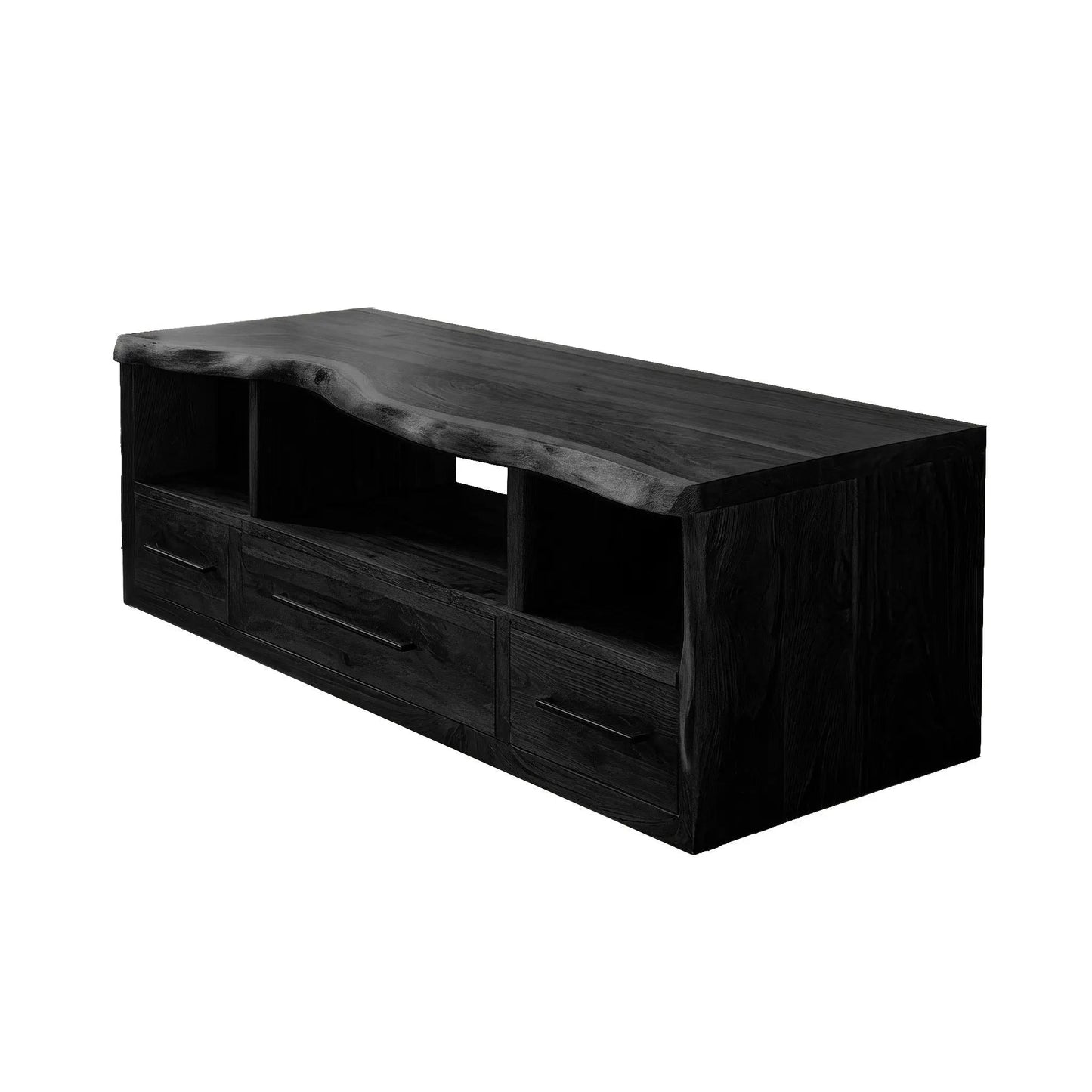 Vareon Live Edge Solid Wood Floating Bathroom Vanity with Drawers Kitchnce