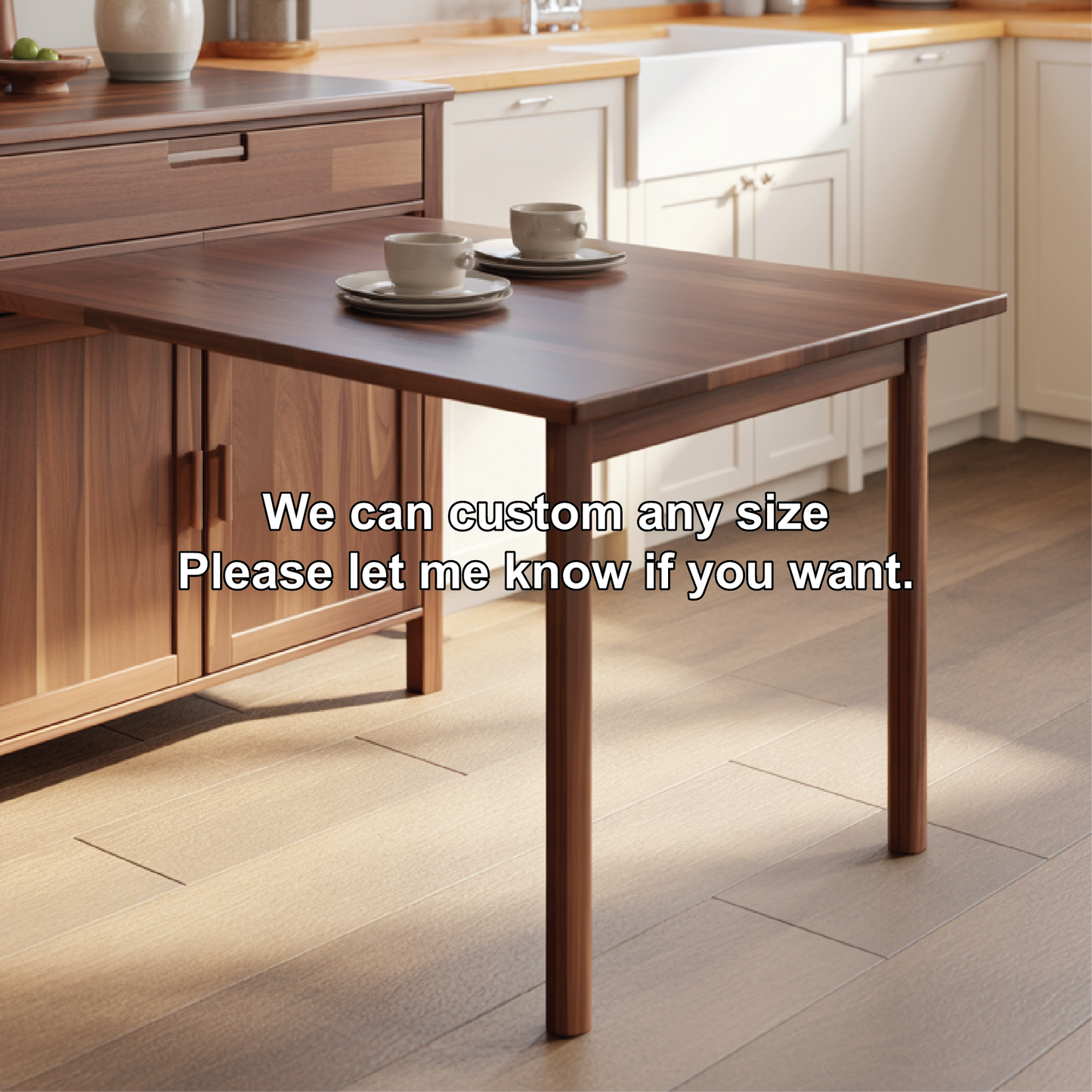 Handcrafted Solid Wood Dining Cabinet with Fold-Out Table for Compact Kitchen Spaces Kitchnce