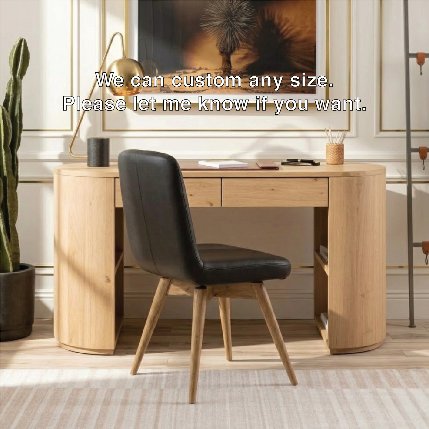 Round Corner Work Desk with Modern Design and Storage Compartments