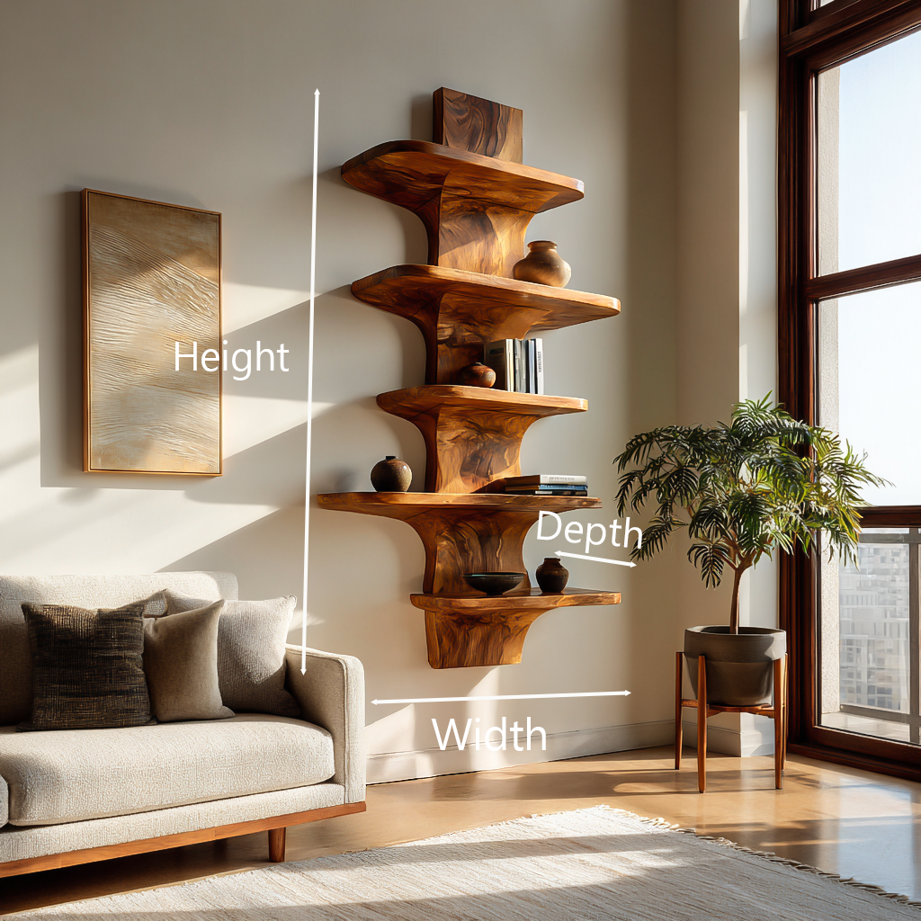 Modern Wooden Floating Bookshelf For Minimalist Home Decor Kitchnce