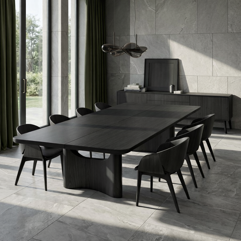Modern Large Dining Table Rectangular Dining Room Table Contemporary Kitchen Furniture