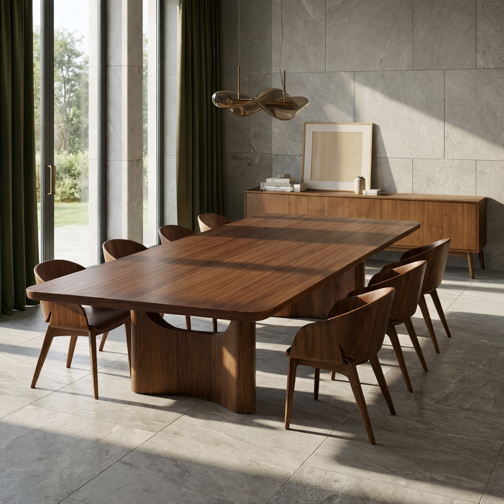 Modern Large Dining Table Rectangular Dining Room Table Contemporary Kitchen Furniture