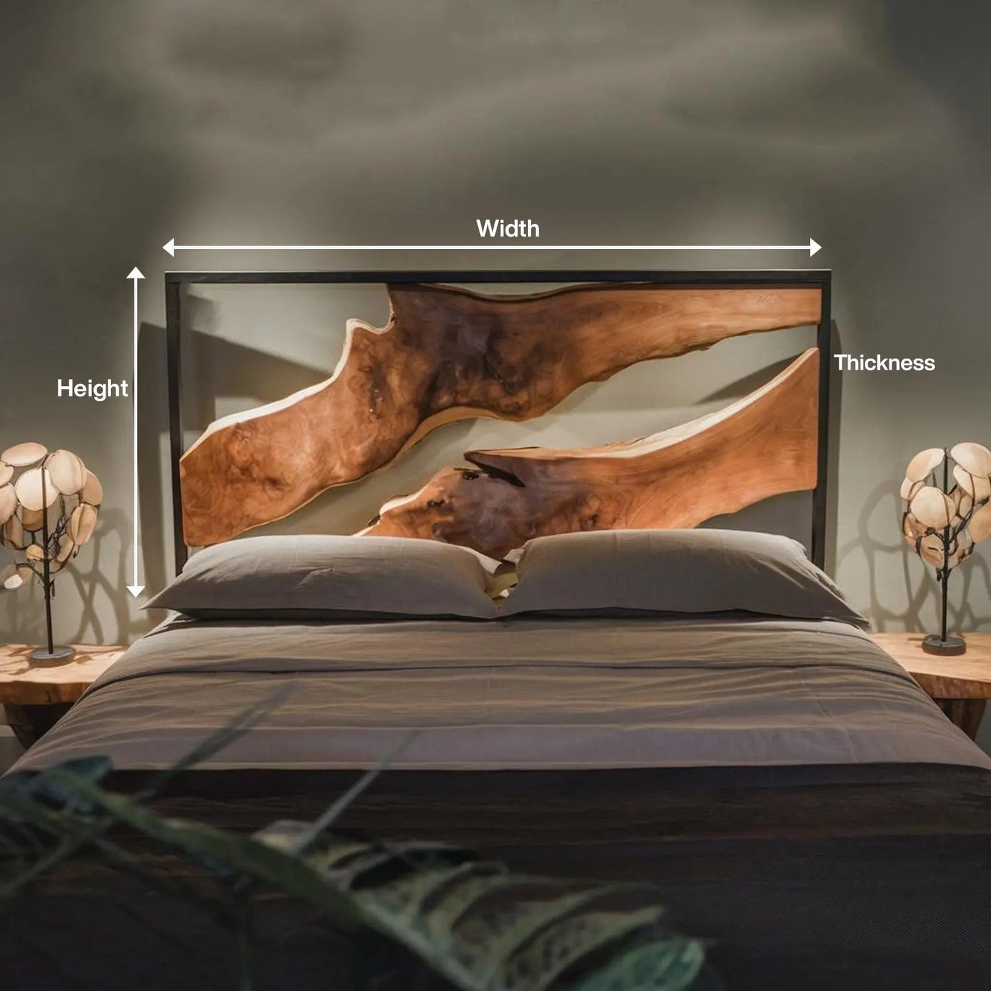 Artistic Live Edge Headboard For Bedroom Centerpiece Kitchnce