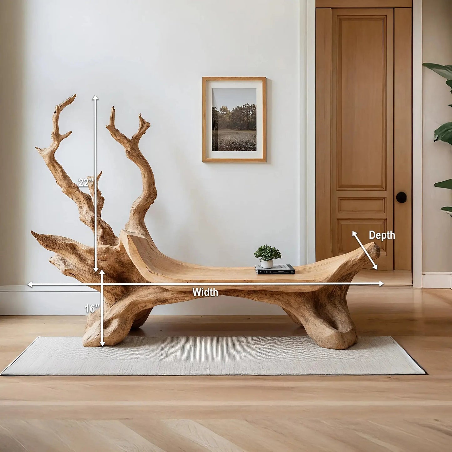 Mid Century Wooden Bench For Modern Living Room Decor Kitchnce