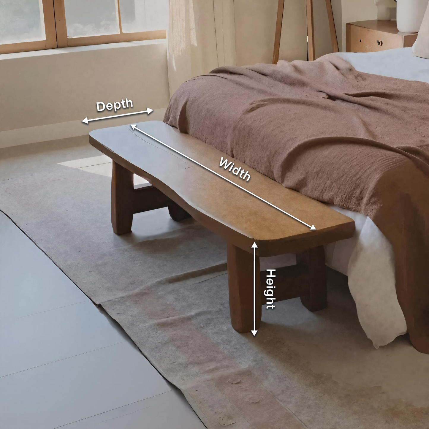 Minimalist End Of Bed Bench For Bedroom Entryway Kitchnce