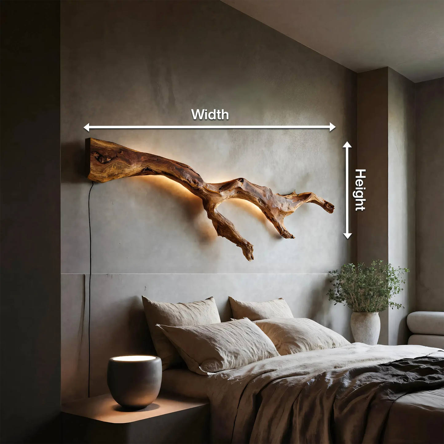 Modern Organic Wall Light Branch For Bedroom Kitchnce