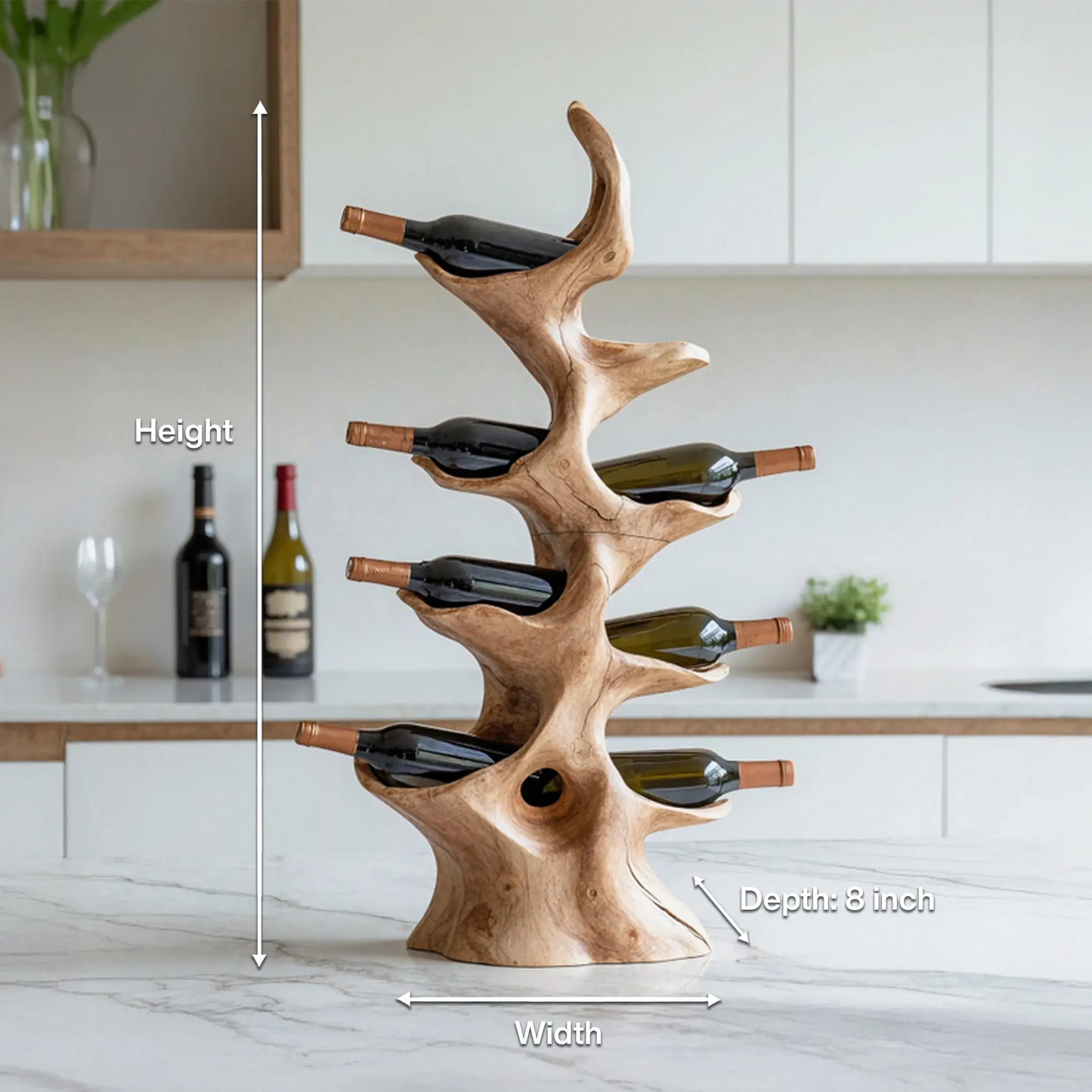 Handcrafted Wine Rack For Furniture Wine Display Unit Kitchnce