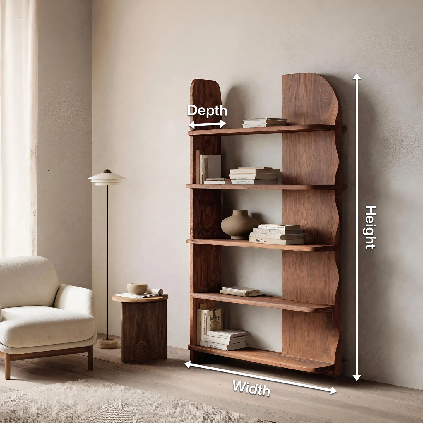 Minimalist Bookcase Sculptural Design For Living Decor Kitchnce