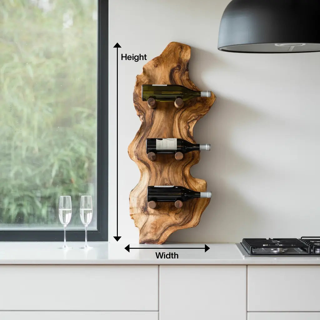 Farmhouse Wine Rack For Country Home Decor Kitchnce