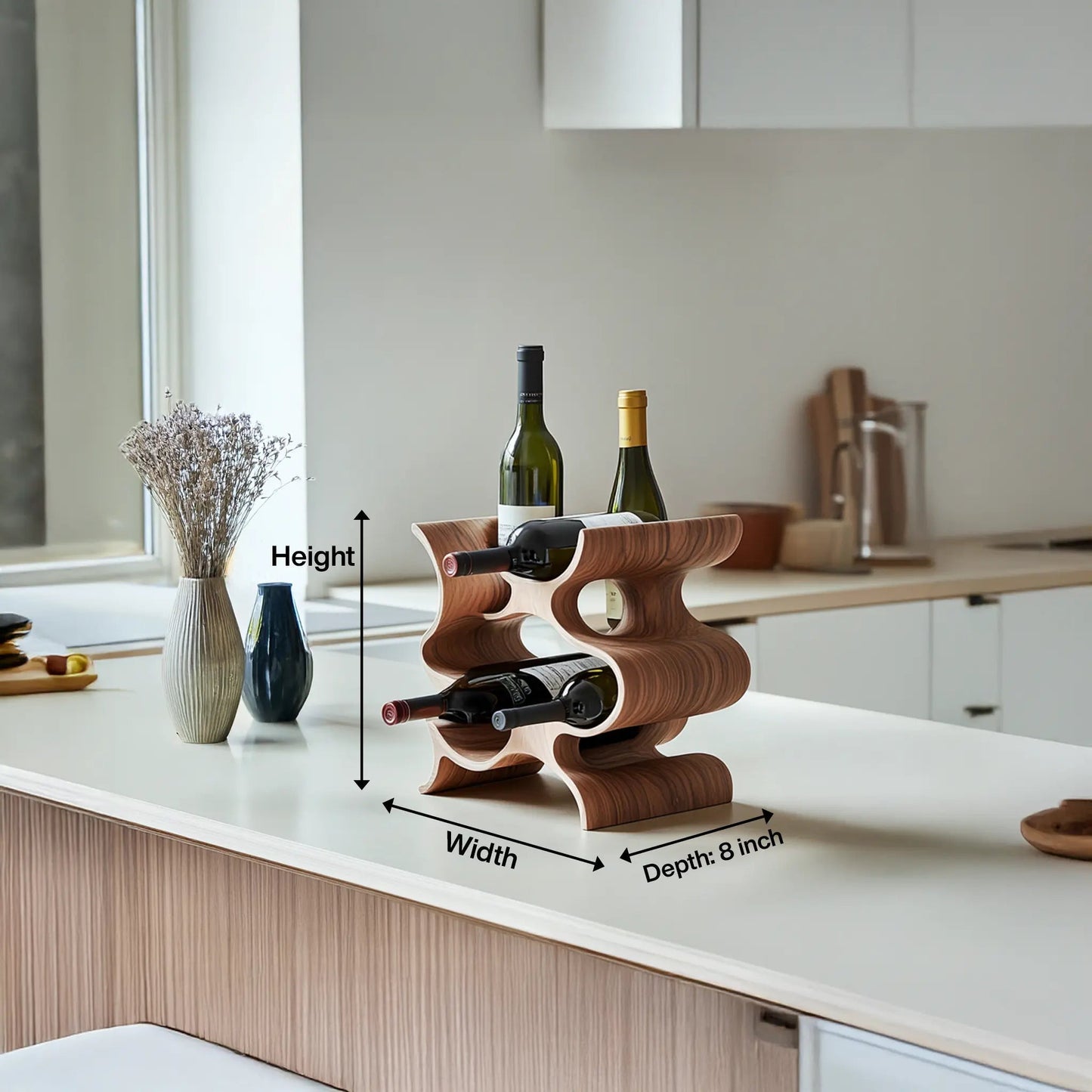 Farmhouse Wine Stand For Furniture Accent Feature Kitchnce