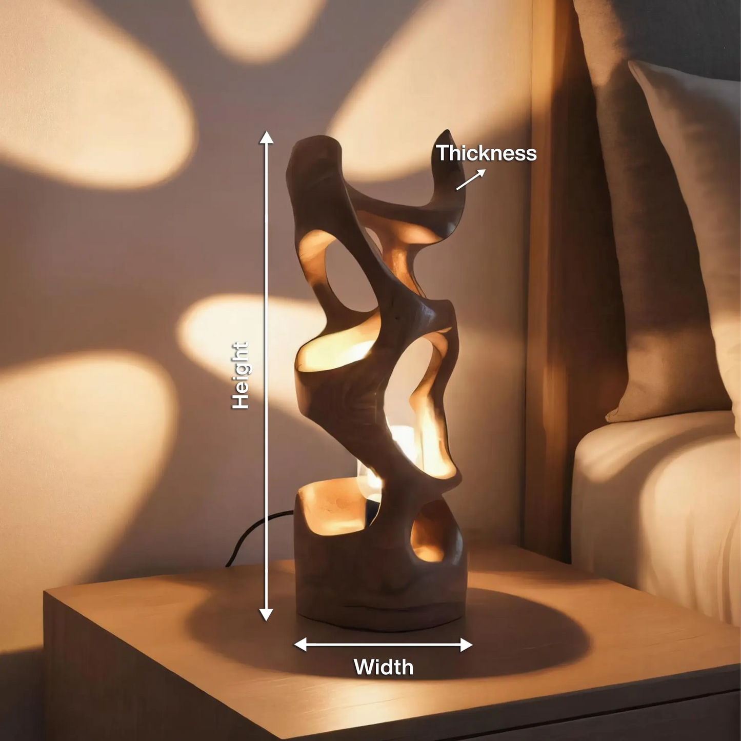 Modern Abstract Table Lamp For Bedroom Or Living Room Kitchnce