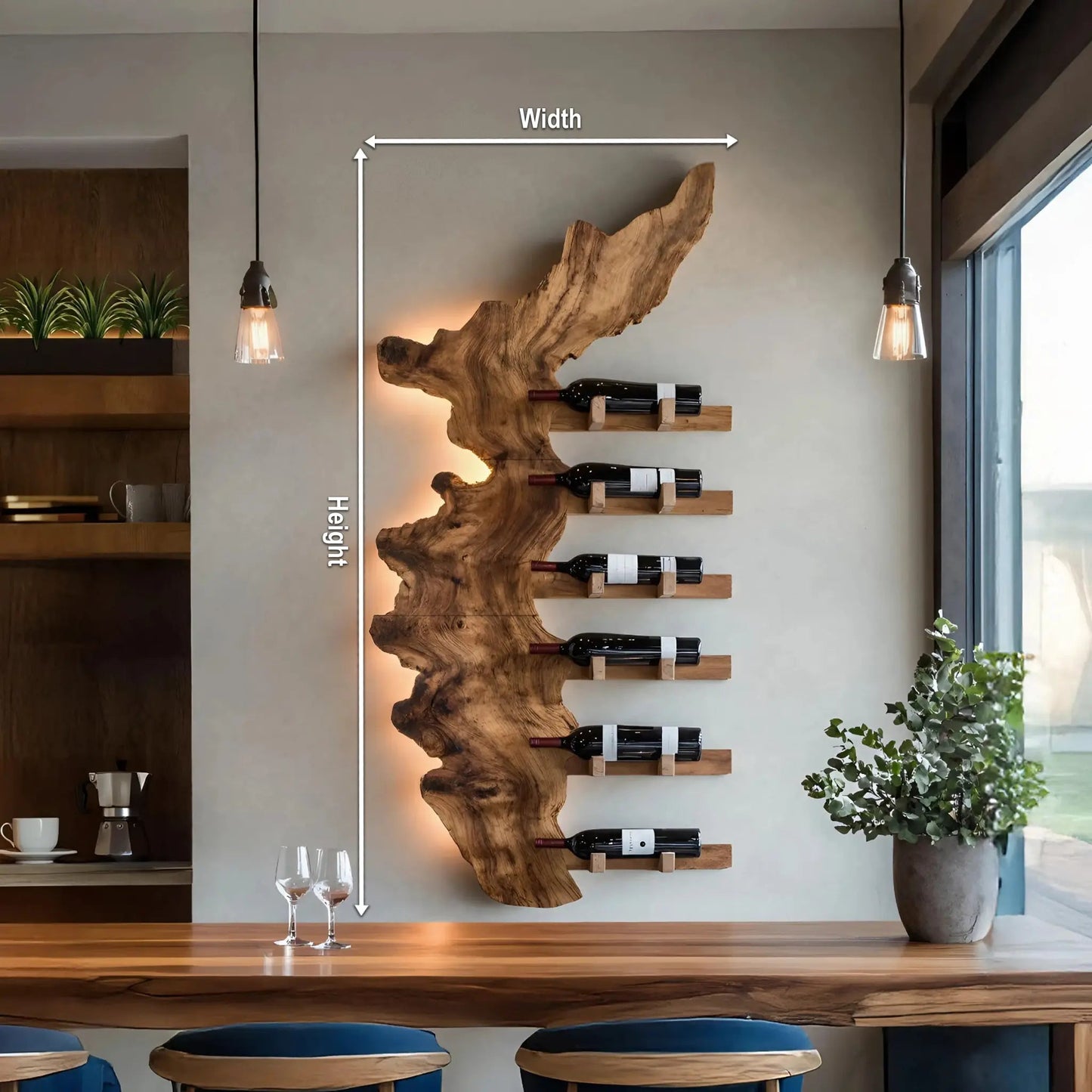 Farmhouse Solid Wood Wine Rack For Entryway Design And Style Kitchnce