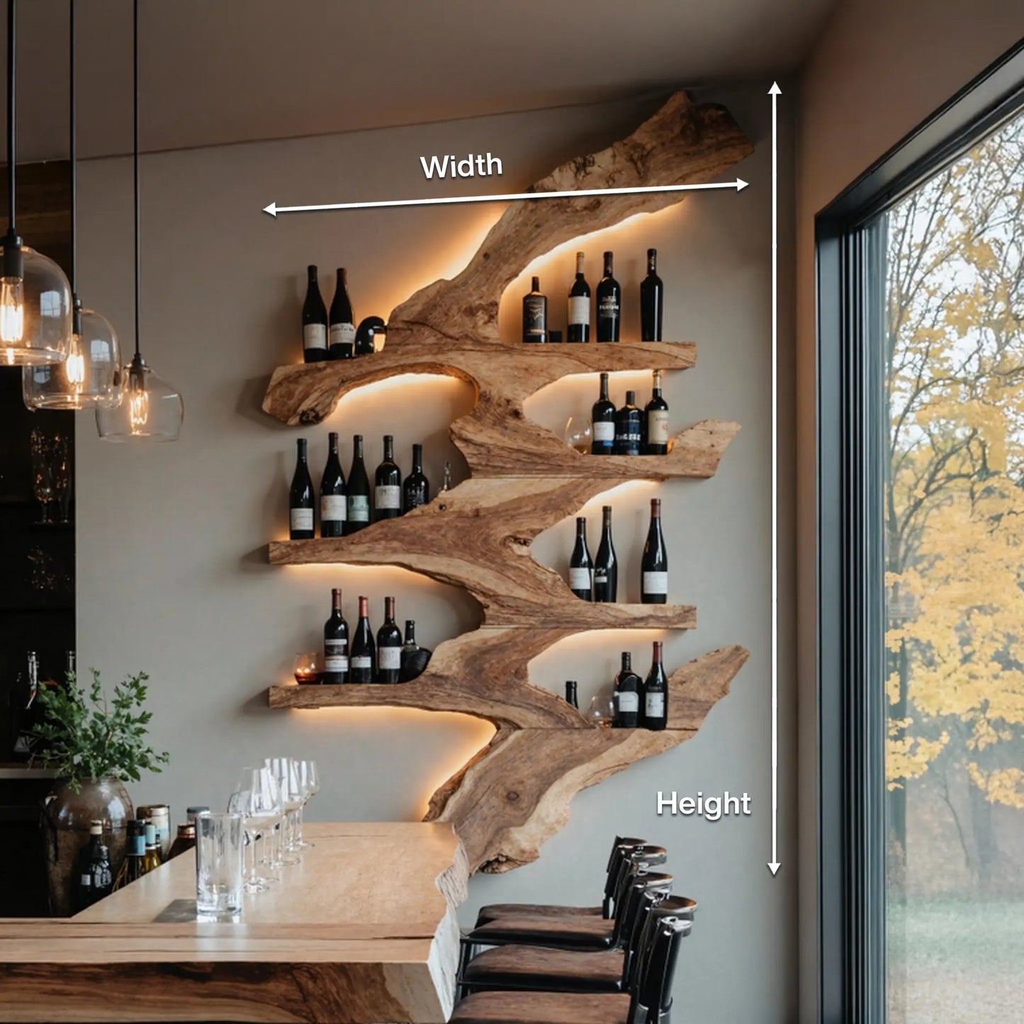 Handcrafted Wine Stand For Kitchen Wine Bottle Rack Kitchnce