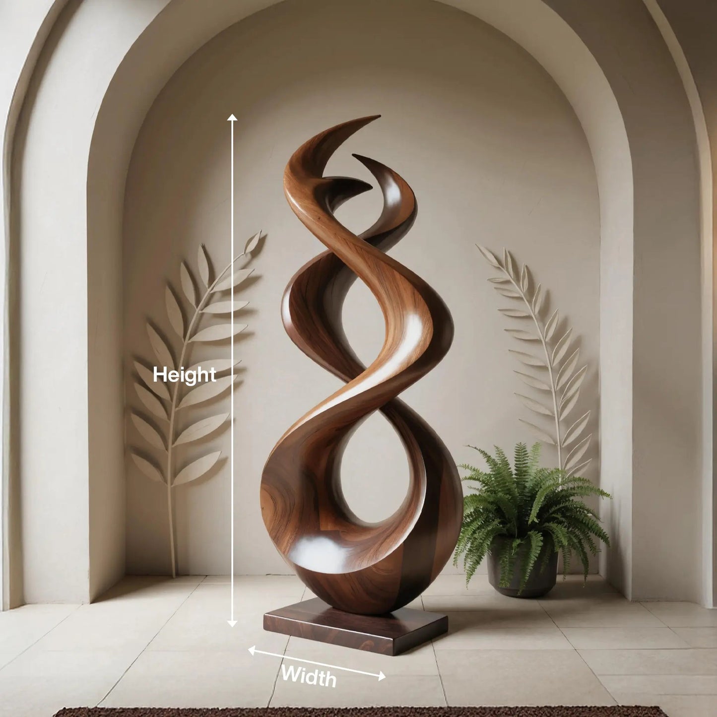 Rustic Abstract Sculpture For Outdoor Garden Kitchnce