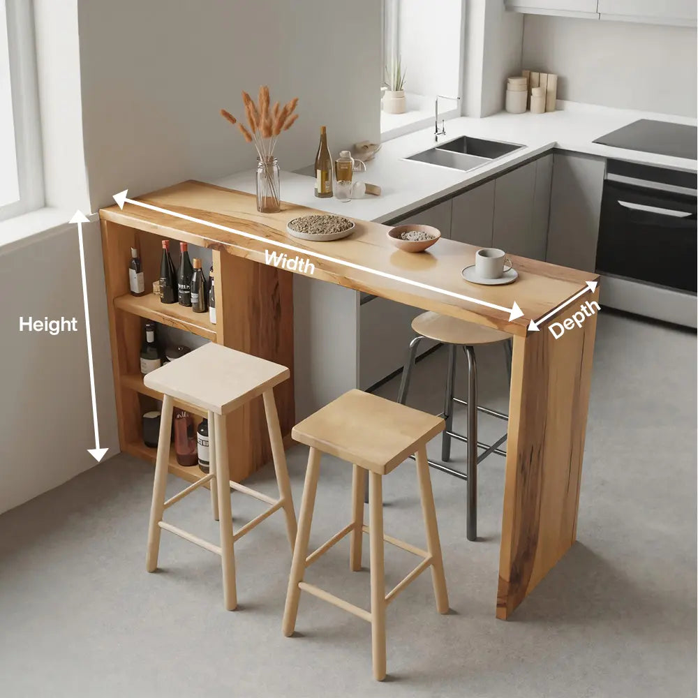 Compact Bar Table With Storage For Small Dining Area Kitchnce