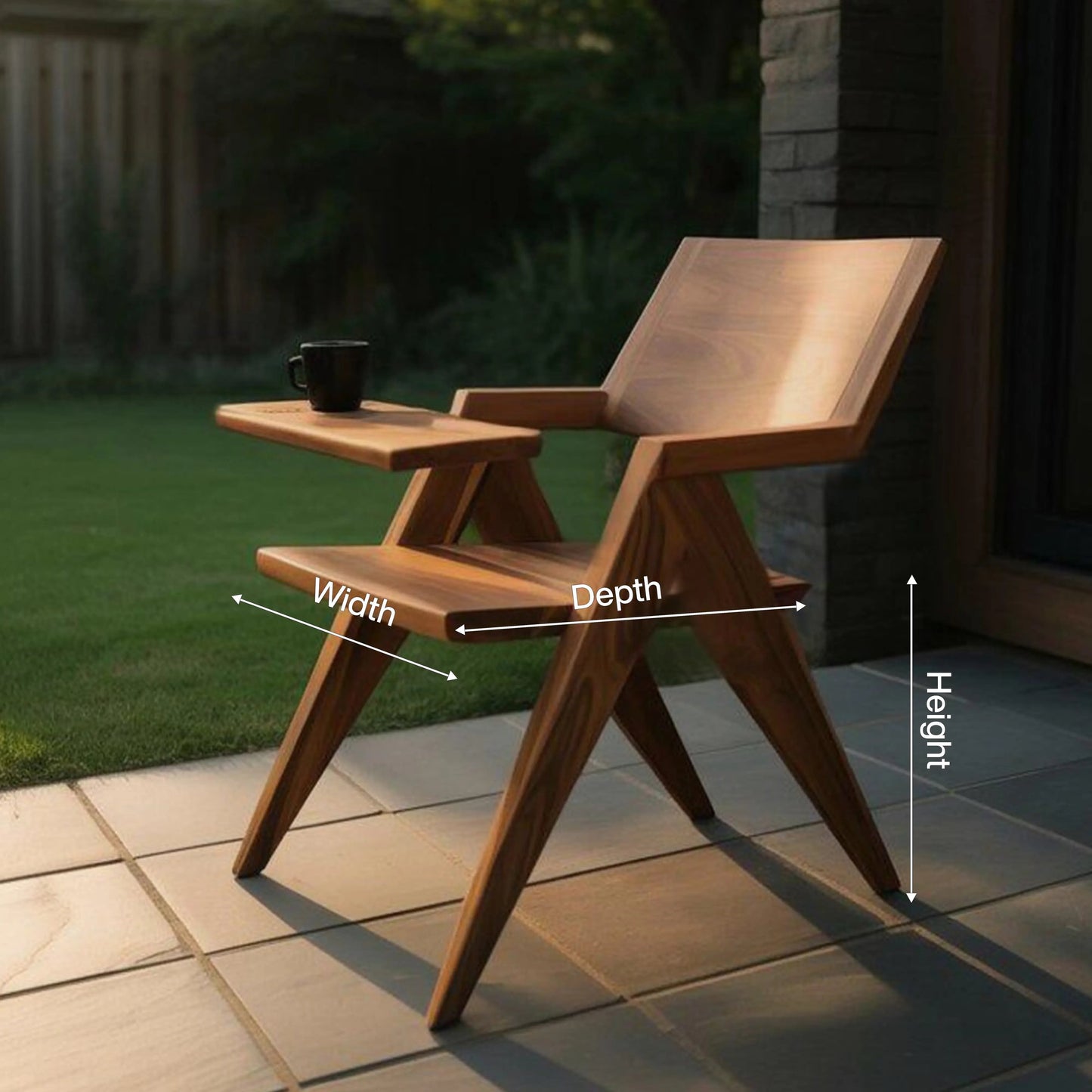 Modern Minimalist Outdoor Lounge Chair For Patio And Balcony Kitchnce
