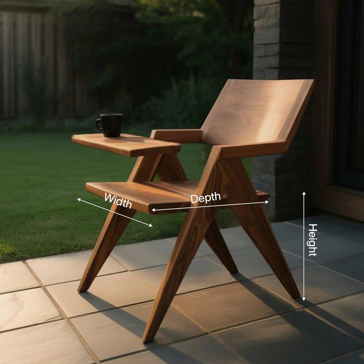 Modern Minimalist Outdoor Lounge Chair For Patio And Balcony Kitchnce