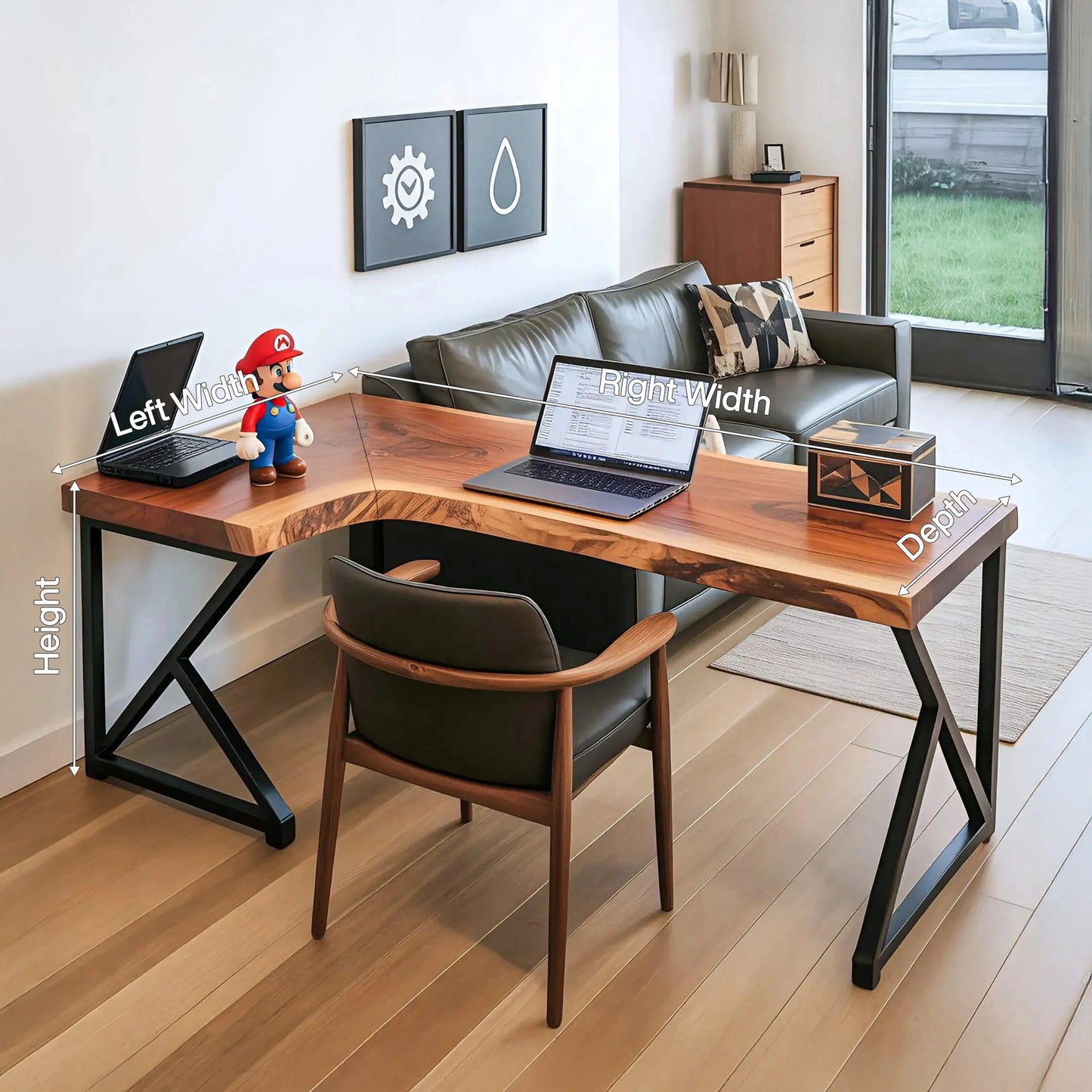 Modern L Shaped Corner Desk For Home Office Setup Kitchnce