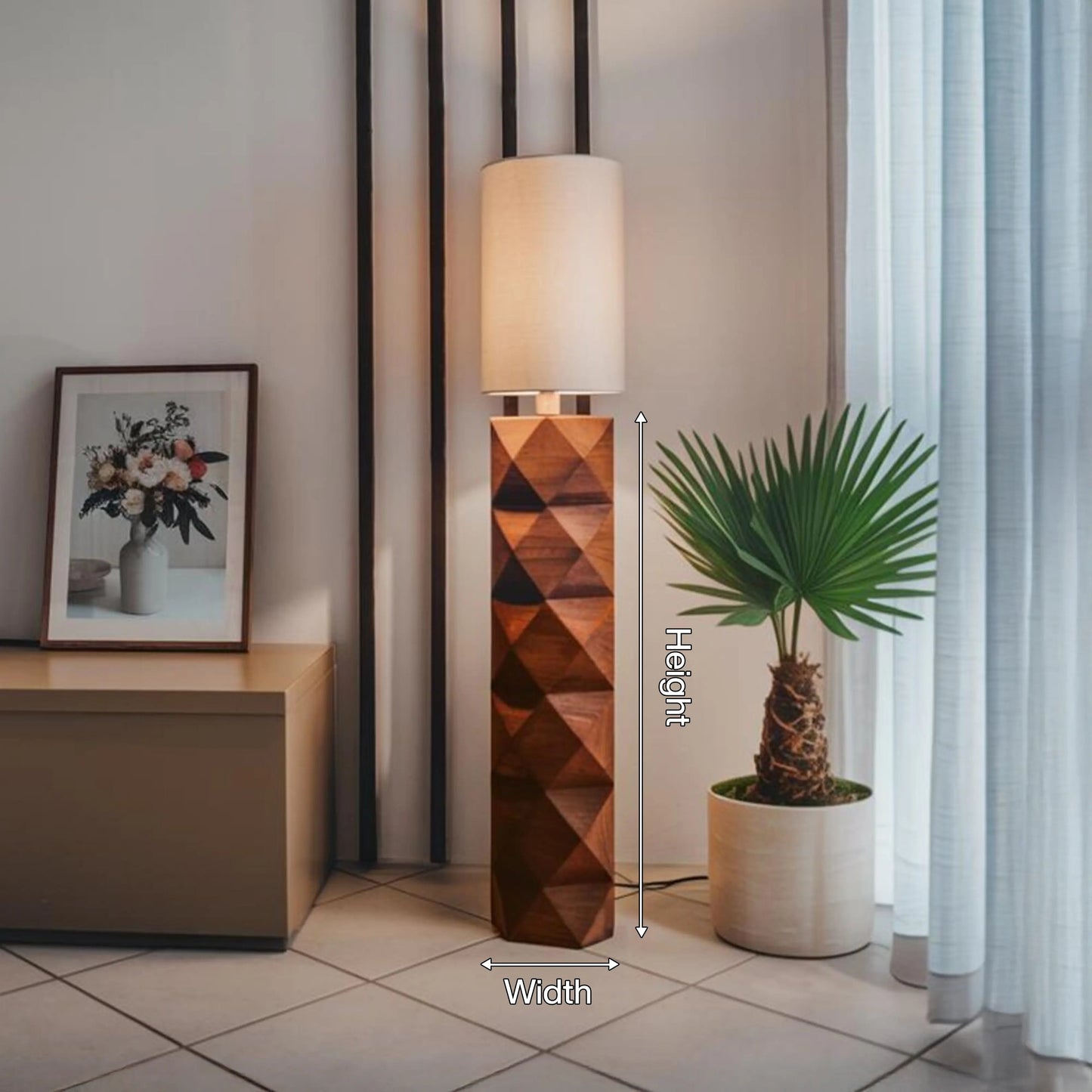 Contemporary Sculptural Lamp Pair For Bedroom And Office Kitchnce