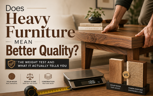 Does Heavy Furniture Mean Better Quality? The Weight Test and What It Actually Tells You