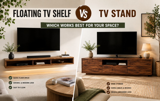 Floating TV Shelf vs TV Stand — Which Works Best for Your Space?