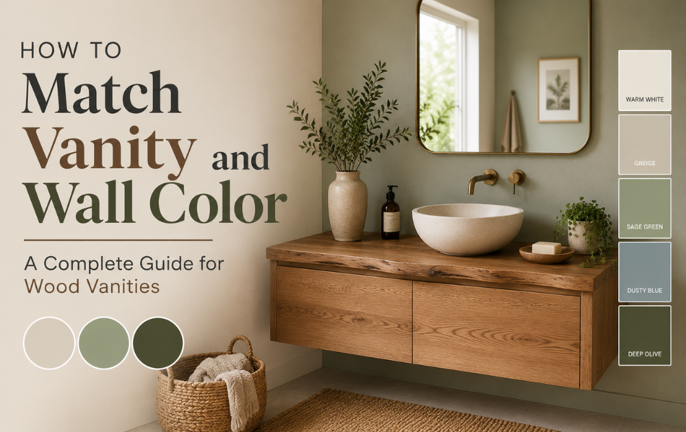 How to Match Vanity and Wall Color — A Complete Guide for Wood Vanities