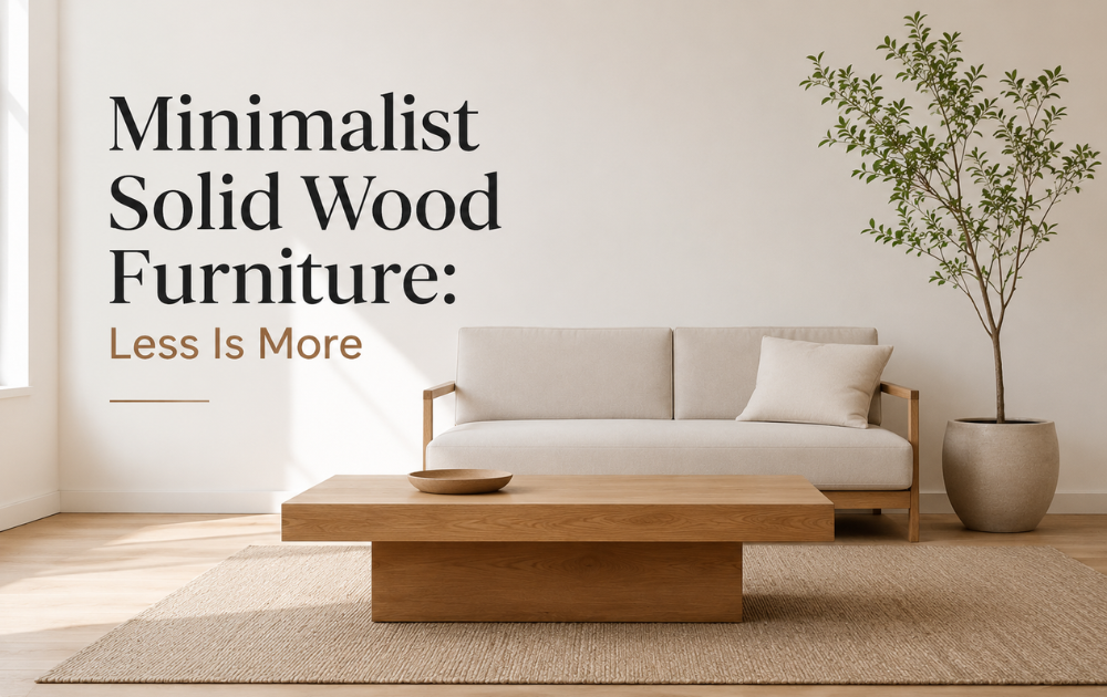 Minimalist Solid Wood Furniture: Less Is More