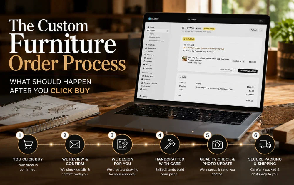 The Custom Furniture Order Process — What Should Happen After You Click Buy