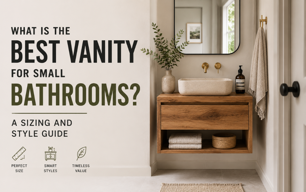 What Is the Best Vanity for Small Bathrooms? A Sizing and Style Guide